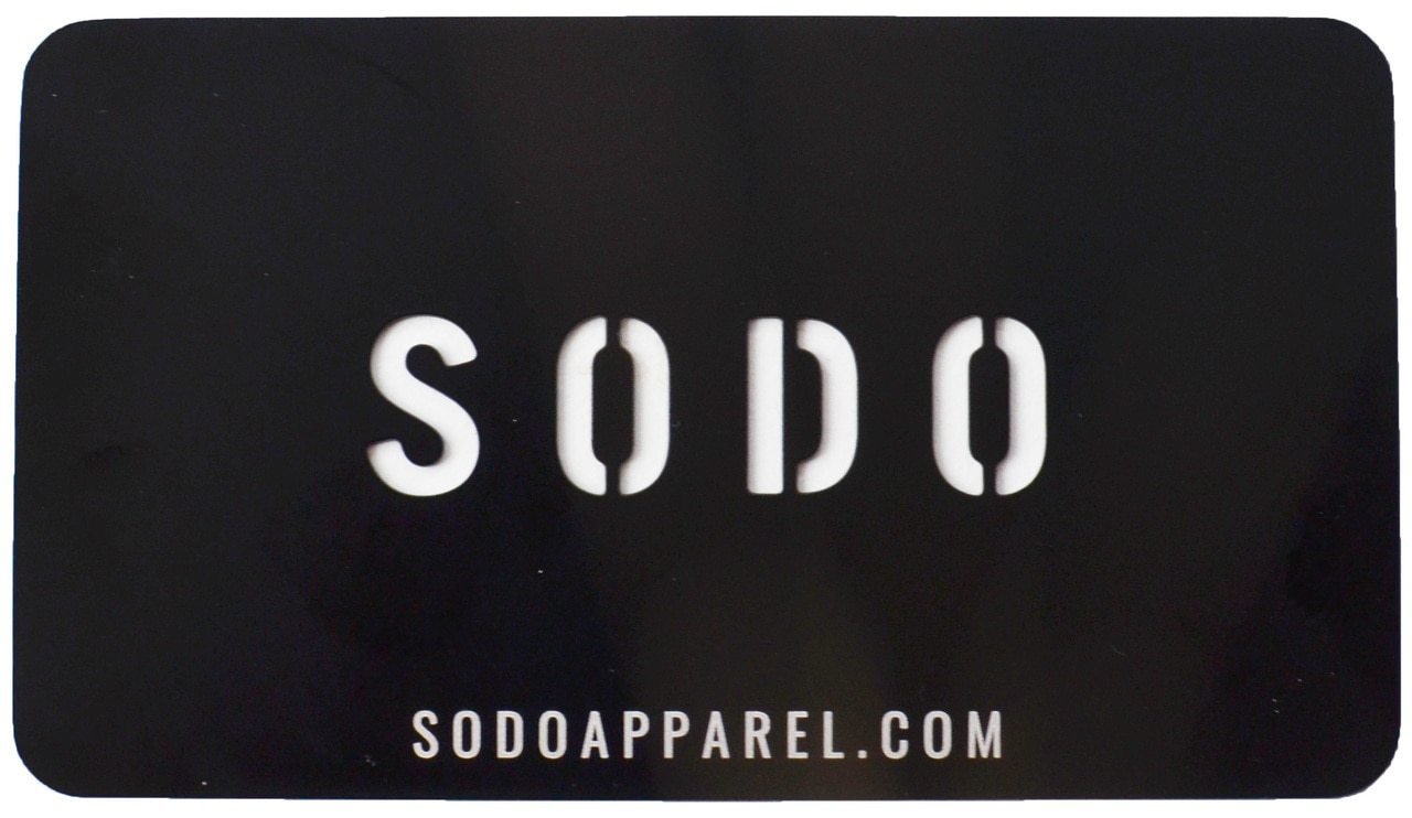 METAL GIFT CARD - SODO Apparel - Sodo Gift Cards